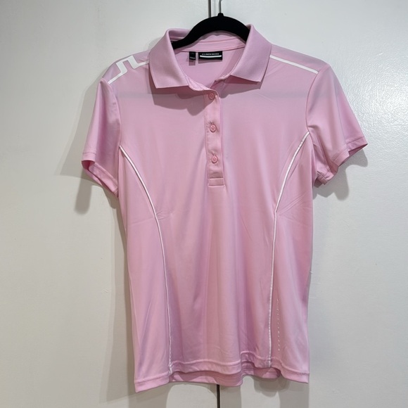 J. Lindeberg Leyla Biograde Jersey Polo Pink Size Medium - Picture 5 of 8